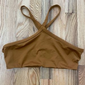 Wolven Backless High Neck Bra